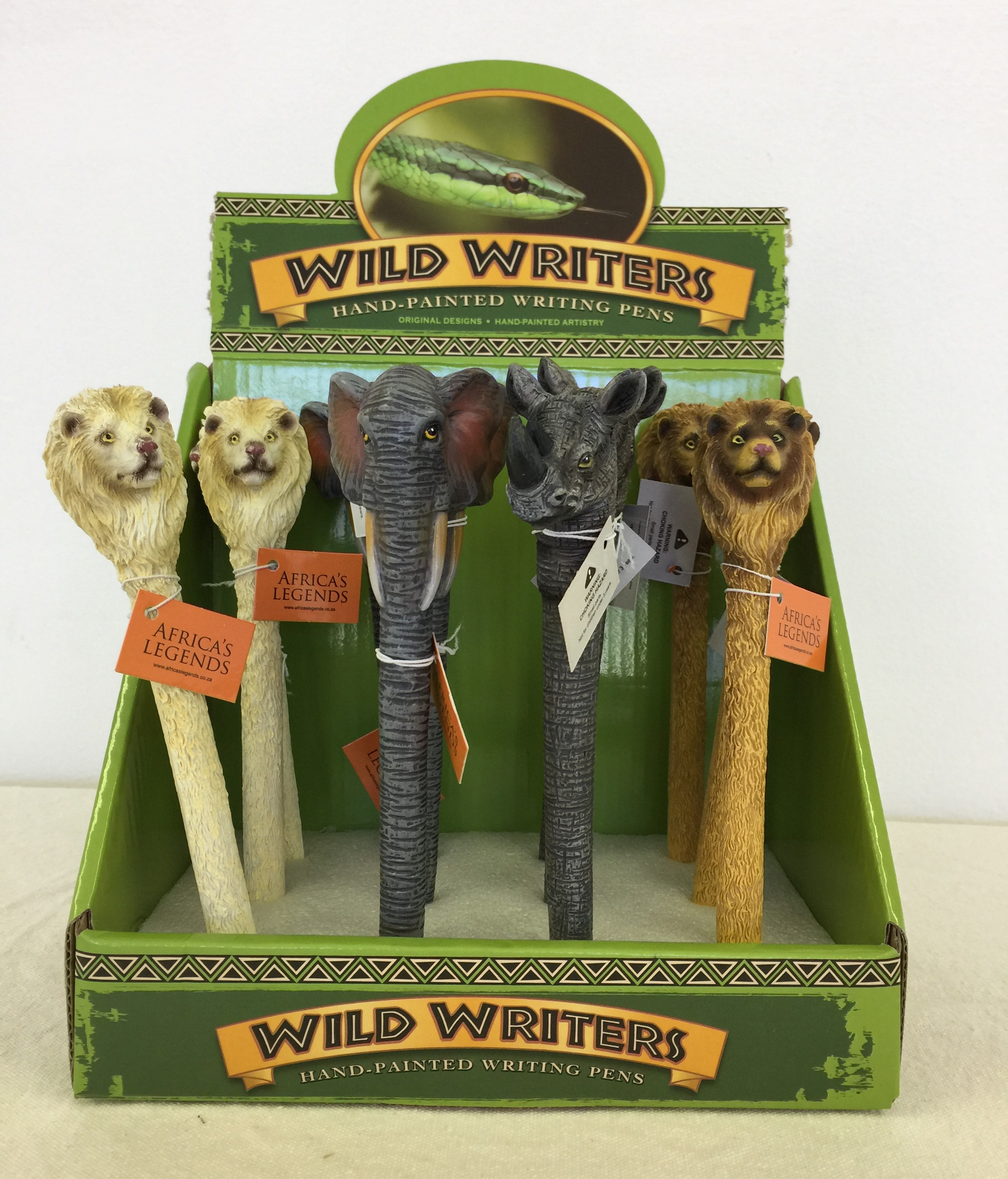 Wild Writers - Animal Heads, box of 12